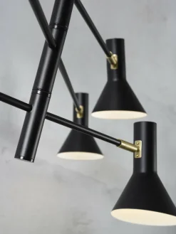 it's about RoMi Plafonniere ijzer Izmir 3-arm zwart/goud accent Outlet