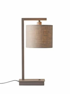 it's about RoMi Tafellamp Boston zand/kap 1815 linnen licht Discount