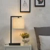 it's about RoMi Tafellamp ijzer/zwart Boston licht linnen Sale
