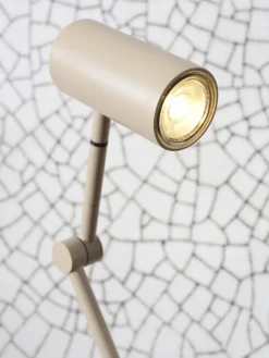 it's about RoMi Tafellamp ijzer Montreux LED 5W/tube h.11x55cm zand Sale