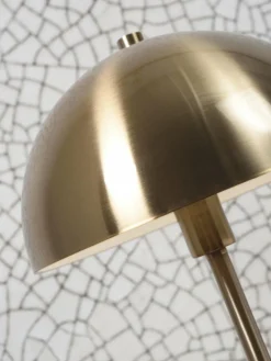 it's about RoMi Tafellamp ijzer/marmer Toulouse h.45cm kap Ø25 goud New