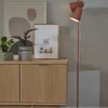 it's about RoMi Vloerlamp ijzer Salamanca 2 kappen h.145 kap Ø16 terra Outlet