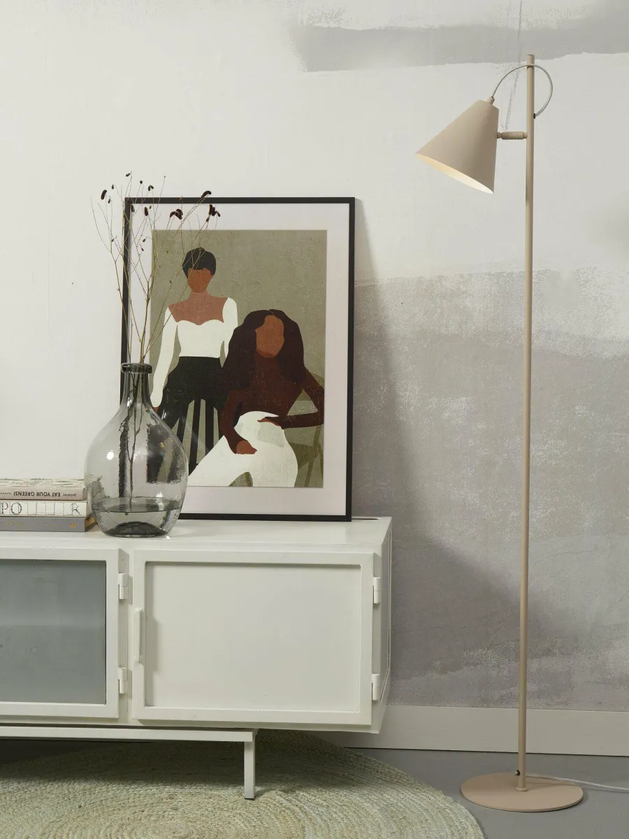 it's about RoMi Vloerlamp Lisbon puntkap zand Clearance