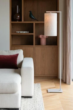 it's about RoMi Vloerlamp Boston zand/kap 2545 linnen licht Sale