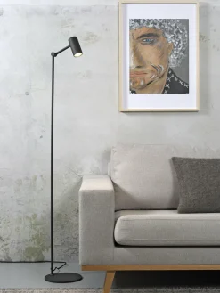 it's about RoMi Vloerlamp ijzer Montreux LED 5W/tube h.11x55cm zwart Discount