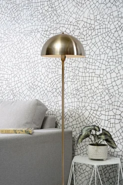 it's about RoMi Vloerlamp ijzer/marmer Toulouse kap Ø40 goud Best