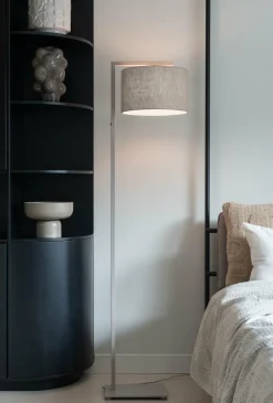 it's about RoMi Vloerlamp Boston zand/kap 3220 linnen donker Clearance