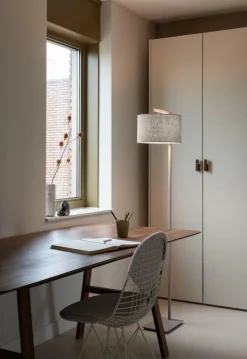 it's about RoMi Vloerlamp Boston zand/kap 3220 linnen donker Clearance