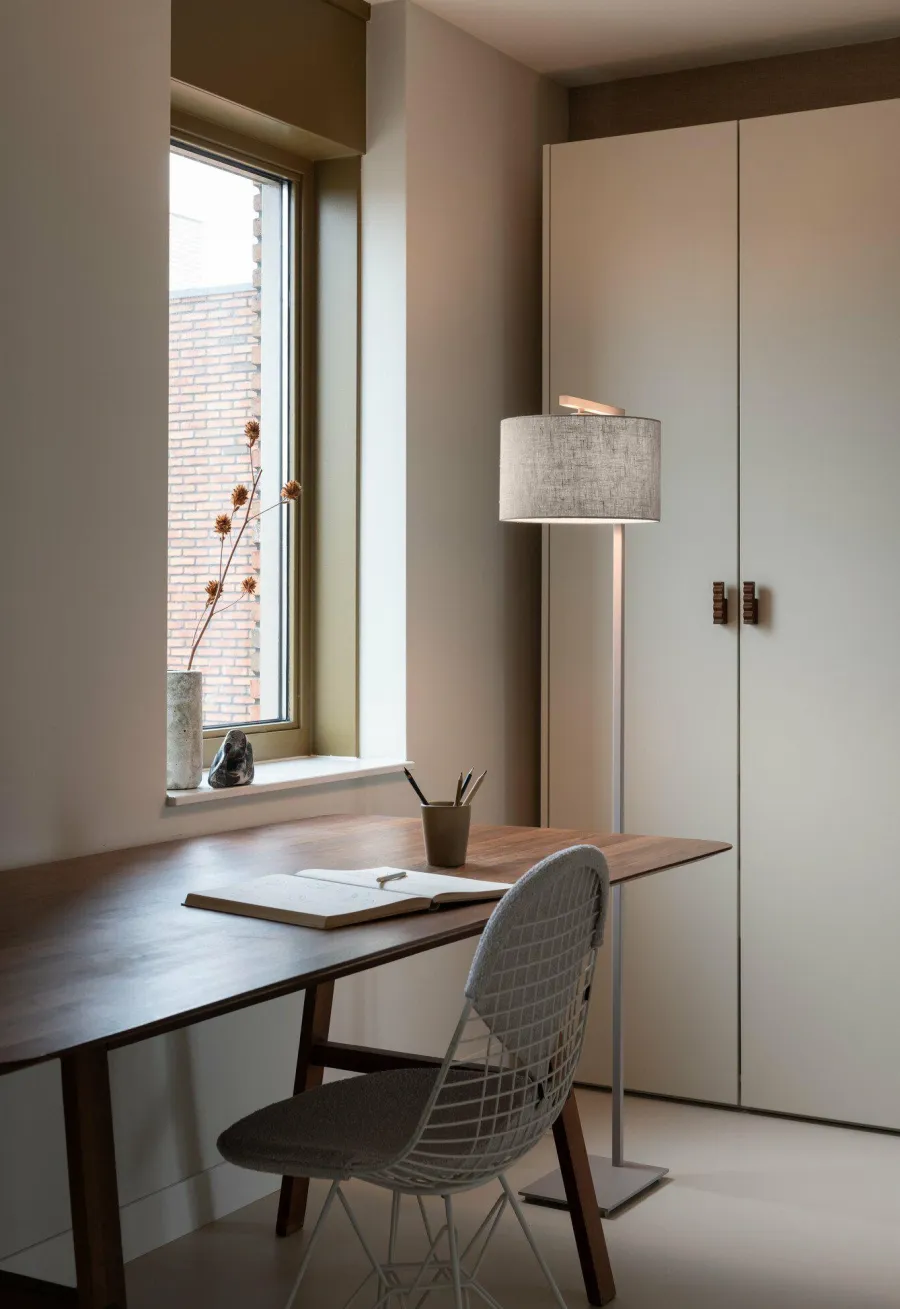 it's about RoMi Vloerlamp Boston zand/kap 3220 linnen donker Clearance