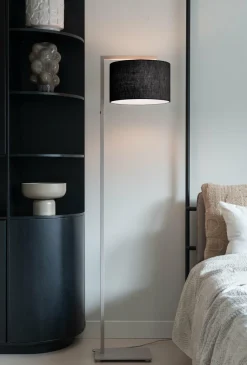 it's about RoMi Vloerlamp Boston zand/kap 3220 zwart Best