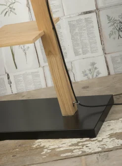 it's about RoMi Vloerlamp ijzer/hout Cambridge voor boeken naturel/ zwart Best