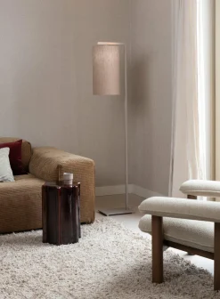 it's about RoMi Vloerlamp Boston zand/kap 2545 linnen donker Clearance