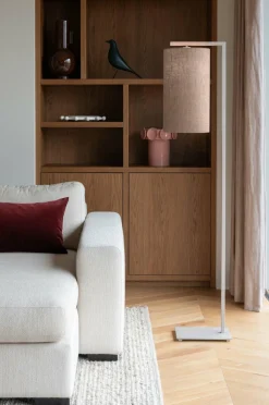 it's about RoMi Vloerlamp Boston zand/kap 2545 linnen donker Clearance