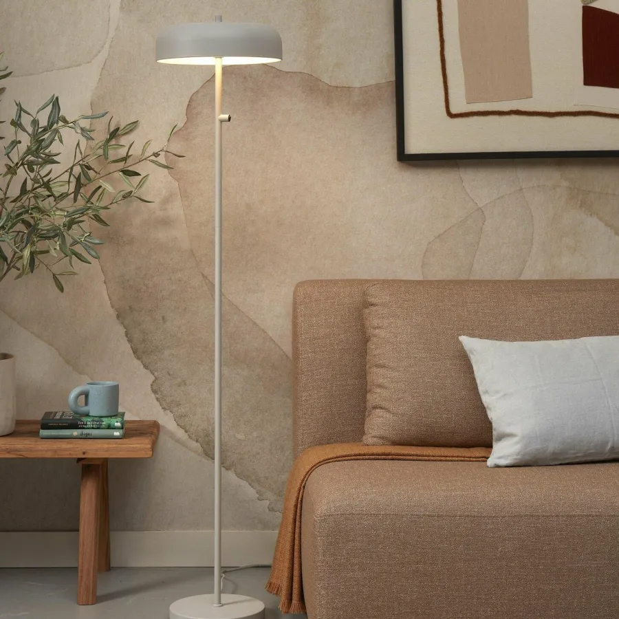 it's about RoMi Vloerlamp ijzer Porto lichtgrijs Hot