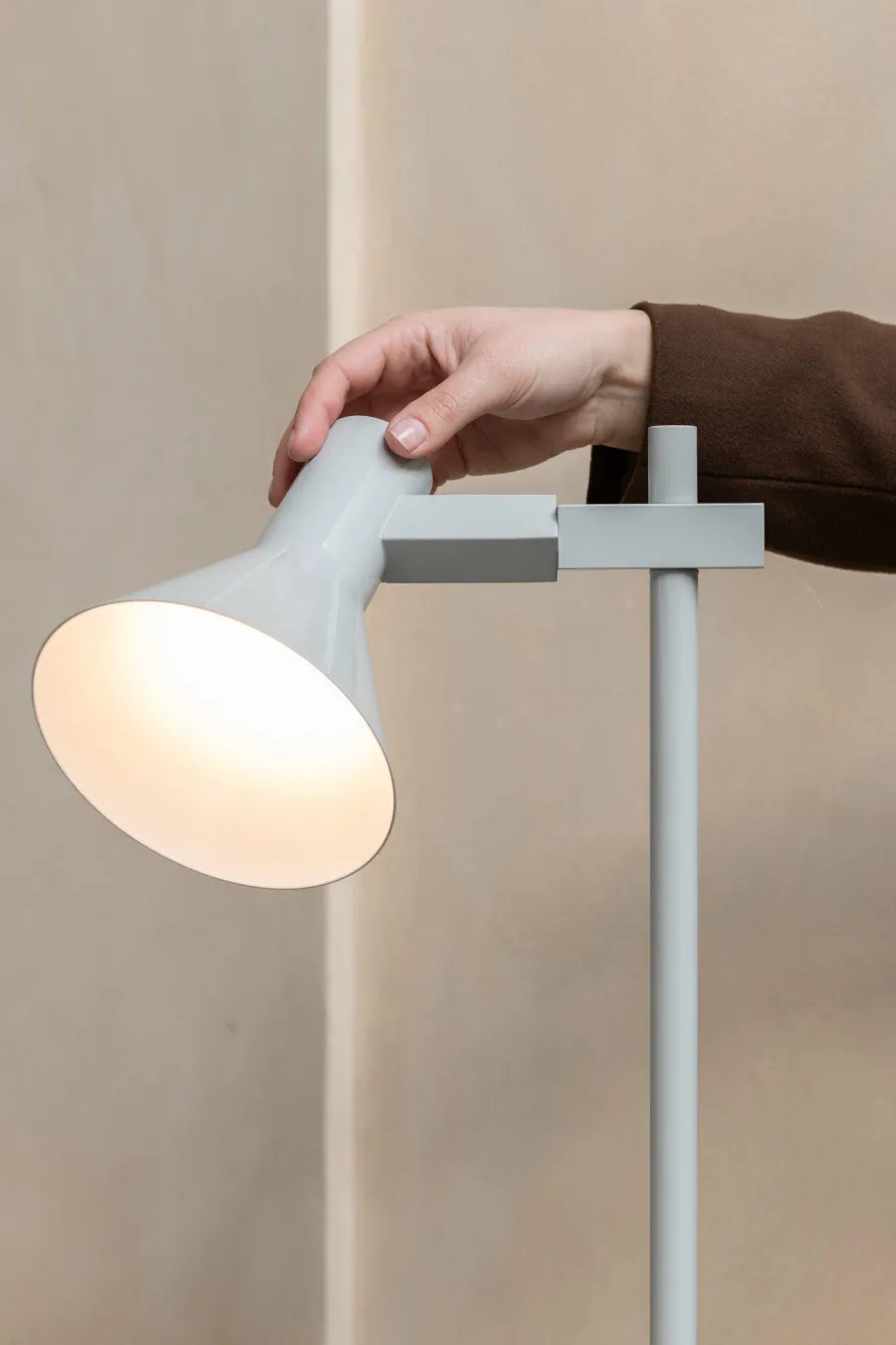 it's about RoMi Vloerlamp Stavanger lichtgrijs Outlet