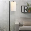 it's about RoMi Vloerlamp ijzer/zwart Boston wit New