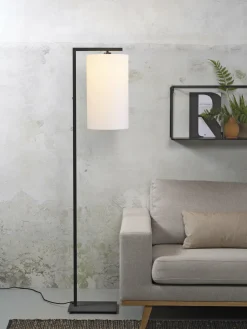it's about RoMi Vloerlamp ijzer/zwart Boston wit New