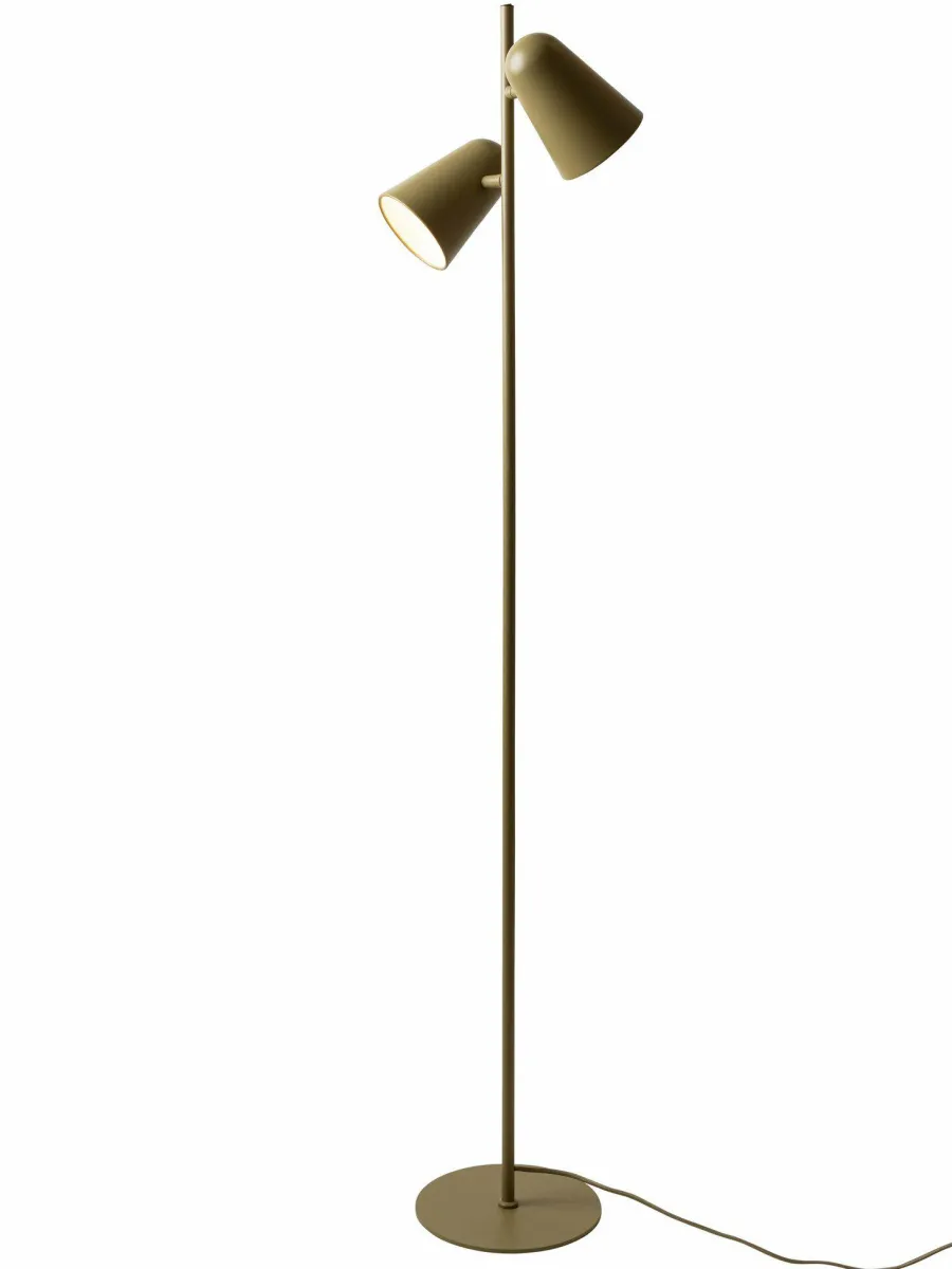 it's about RoMi Vloerlamp Salamanca 2-kap olijfgroen Clearance