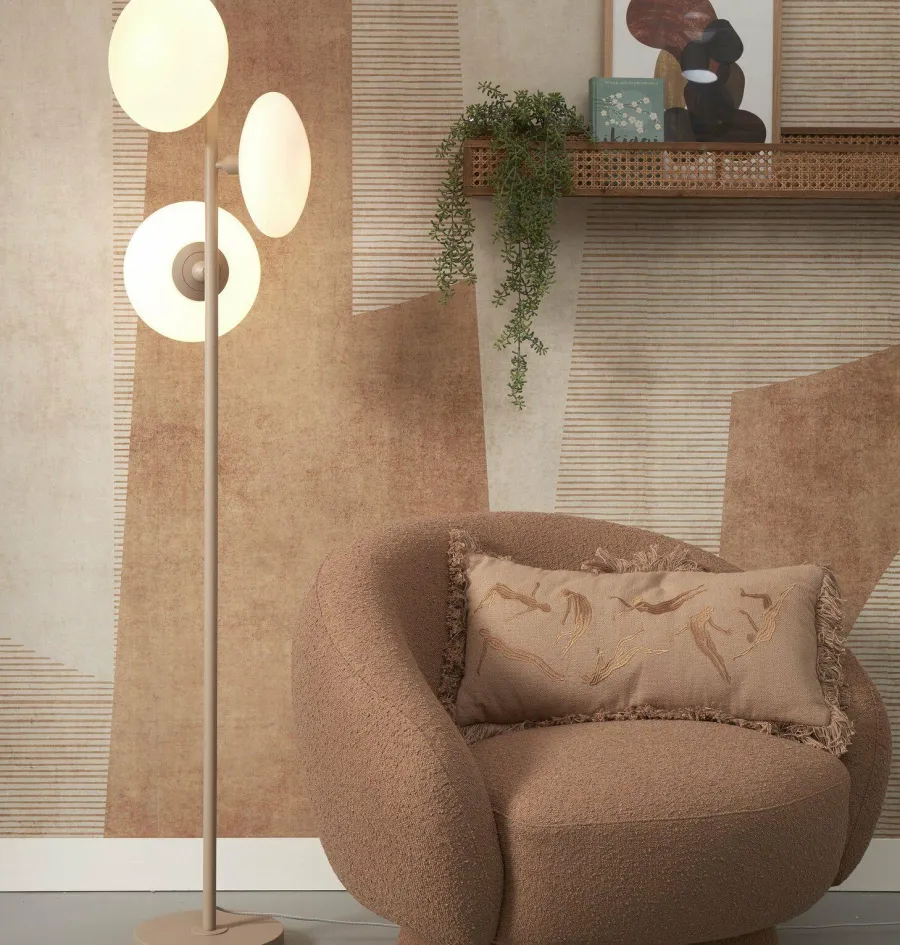 it's about RoMi Vloerlamp Sapporo 3-schijf wit/zand Best