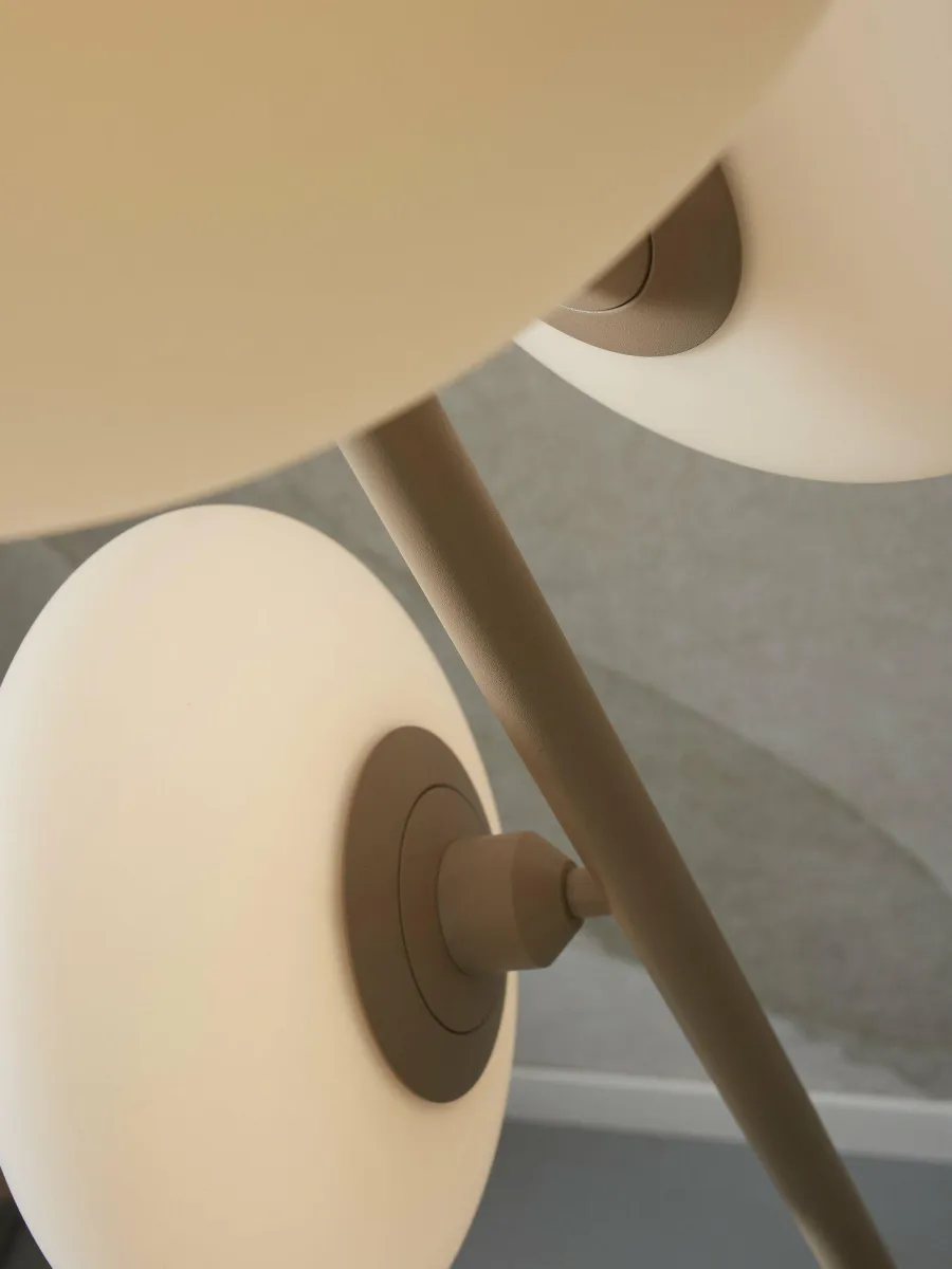 it's about RoMi Vloerlamp Sapporo 3-schijf wit/zand Best
