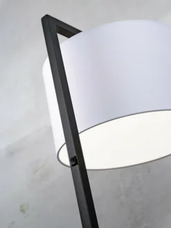 it's about RoMi Vloerlamp ijzer/zwart Boston wit Sale