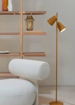 it's about RoMi Vloerlamp Salamanca 2-kap mosterd Online