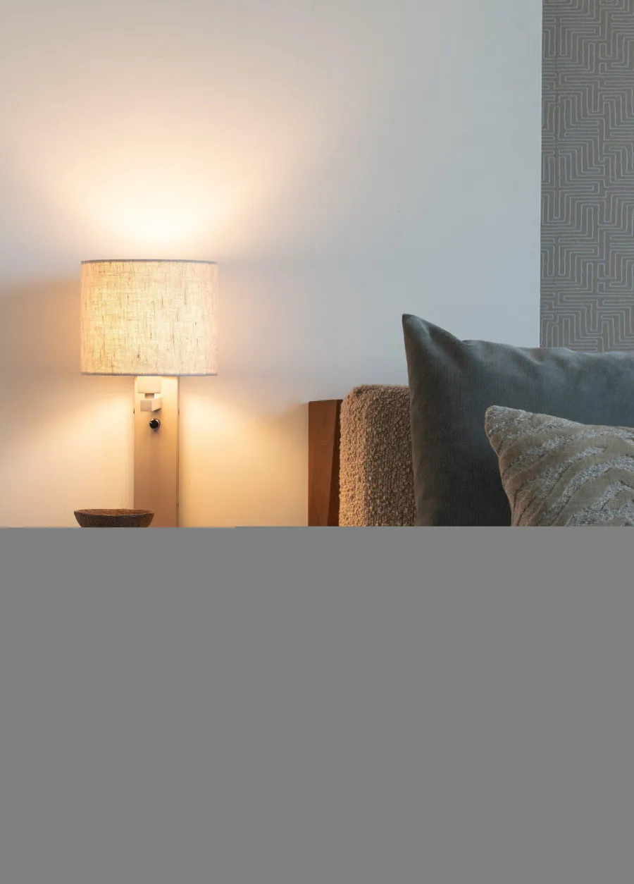 it's about RoMi Wandlamp Florence zand/kap 1815 linnen licht Online