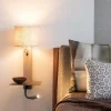 it's about RoMi Wandlamp Florence+leeslamp zand/kap 1815 linnen licht Best