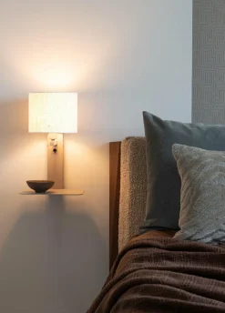 it's about RoMi Wandlamp Florence zand/kap 1815 wit Best