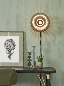 it's about RoMi Wandlamp glas Brussels Ø 27 antraciet New