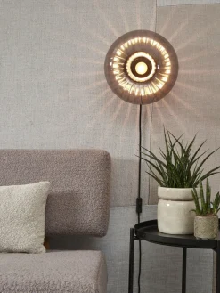 it's about RoMi Wandlamp glas Brussels Ø 27 antraciet New