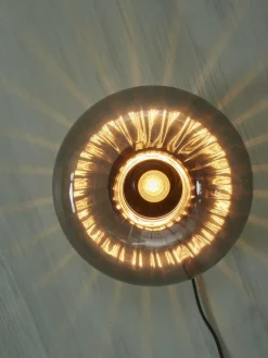it's about RoMi Wandlamp glas Brussels Ø 27 antraciet New