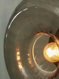 it's about RoMi Wandlamp glas Brussels Ø 27 antraciet New