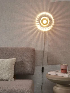 it's about RoMi Wandlamp glas Brussels Ø 27 goud/transparant New