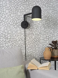 it's about RoMi Wandlamp ijzer Marseille zwart New