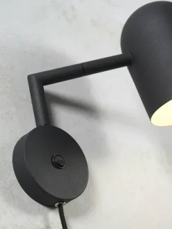 it's about RoMi Wandlamp ijzer Marseille zwart New