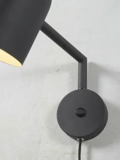 it's about RoMi Wandlamp ijzer Marseille zwart New