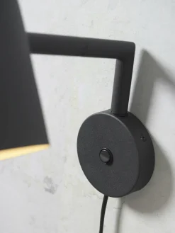 it's about RoMi Wandlamp ijzer Marseille zwart New