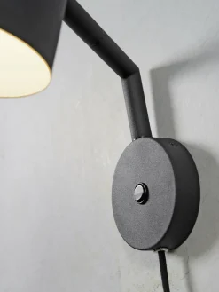 it's about RoMi Wandlamp ijzer Marseille zwart New