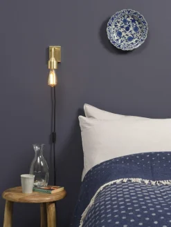 it's about RoMi Wandlamp ijzer Madrid 18x7xh.14cm goud S New