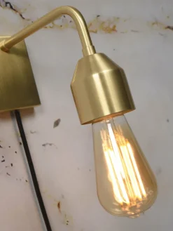 it's about RoMi Wandlamp ijzer Madrid 18x7xh.14cm goud S New
