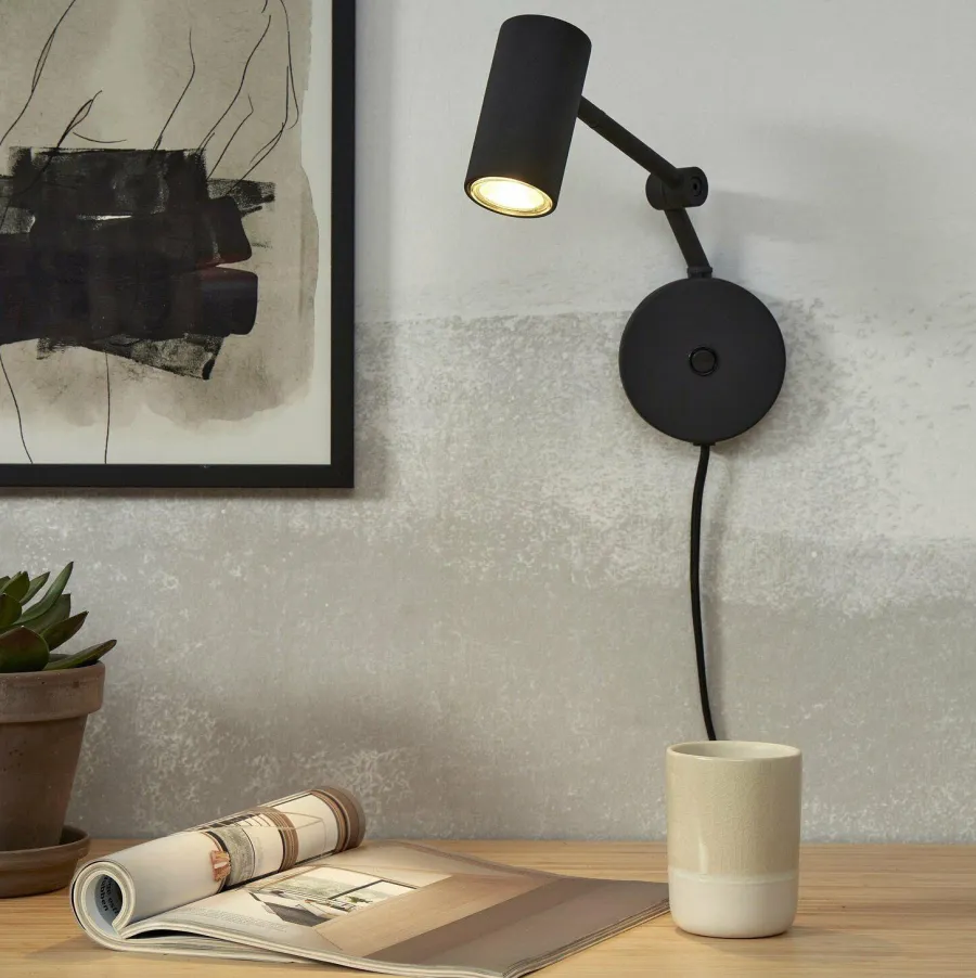 it's about RoMi Wandlamp ijzer Montreux zwart Outlet