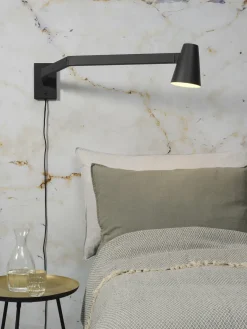 it's about RoMi Wandlamp ijzer Biarritz lange arm zwart New