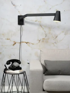 it's about RoMi Wandlamp ijzer Biarritz lange arm zwart New
