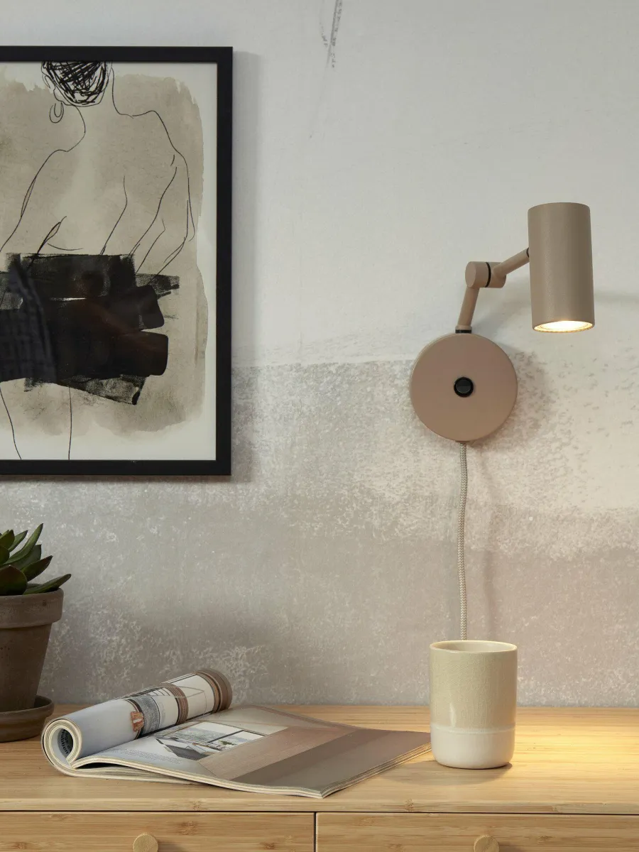 it's about RoMi Wandlamp ijzer Montreux zand
