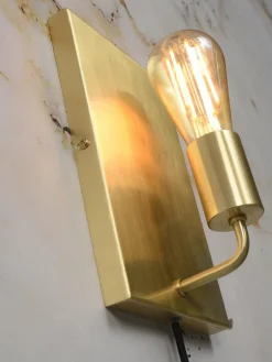 it's about RoMi Wandlamp ijzer Madrid 15xh.25cm goud L Discount