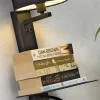 it's about RoMi Wandlamp ijzer Florence plank+usb+leeslamp 15000hrs incl. dimmer zwart Outlet