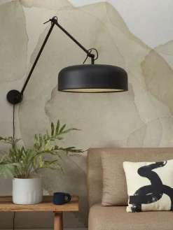 it's about RoMi Wandlamp ijzer Marseille zwart New