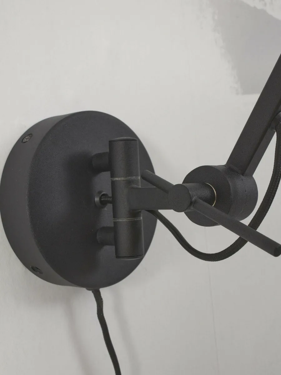 it's about RoMi Wandlamp ijzer Marseille zwart New