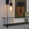 it's about RoMi Wandlamp ijzer Madrid 18x7xh.14cm zwart S